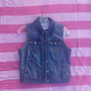 Denim Sleeveless Vest